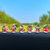 Red popular linda linda niña rica sacudiendo la cabeza adornos para coche decoración consola central pantalla de navegación decoración niña gorda del noreste