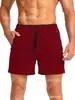 Shorts de Corrida Masculino Transfronteiriço Europeu e Americano 2025 com Bolso com Zíper Secagem Rápida Academia Esportes Exercícios Calças de Praia