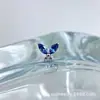 Aretes de Titanio Astmf-136 Aleación de Titanio 1.5X3 Marquise Mariposa Grande G23 Titanio Rosca Interna Aretes de Zirconia Piercing