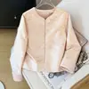 Chaqueta Jacquard de Estilo Chino Nueva Antiedad con Calidad Garantizada para Mujer, Top Tipo Traje Tang de Tejido Dorado Grueso con Cuello Redondo y Botones Tradicionales