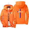 Nueva Chaqueta Abrigo Estampada para Hombre Primavera y Otoño 2025 Chaqueta con Capucha Moda Casual Coreana Trendy para Adolescente