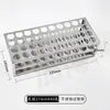 Rack para Tubos de Ensaio de Aço Inoxidável 304 Rack para Tubos Colorimétricos Equipamento de Laboratório para Centrífuga Coleta de Amostras de Sangue Rack Multifuncional para Tubos de Centrífuga