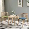 Silla de Comedor de Madera Maciza, Silla Windsor Princess Minimalista Moderna, Silla de Balcón con Reposabrazos, Silla de Uso Doméstico con Respaldo, Muebles de Estilo Japonés, Silla Redonda
