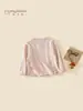 Camiseta de estilo coreano para niña, nuevo modelo otoño 2026, bonito top para bebés, ropa casual cómoda para niños en primavera y otoño