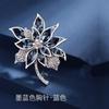 Broche de Cristal Luxuoso Alto Padrão Elegante Moda Exquisito Nicho Elegante Pinos de Terno Versátil Corsage Atacado