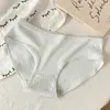 Nova calcinha feminina simples de cor sólida em algodão puro, fundo 100% algodão, antibacteriana, confortável, cintura média, que abraça o quadril, adequada para meninas e estudantes, calcinha biquíni