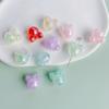 Accesorios de joyería DIY al por mayor cuentas de lazo color caramelo llavero horquilla cuentas de agujero recto colgante acrílico