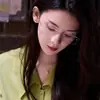 Gafas Rose Story Estilo Bai Xiaohe de Titanio Puro Sin Montura para Mujeres con Alta Inteligencia, Adecuadas para Miopía, Graduación Personalizable