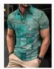 Camisa Polo Casual de Manga Corta con Botones de Comercio Exterior de Verano