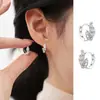 Aretes de circonita con forma de hoja de cristal de hielo, estilo clásico, diseño único y hermoso, aretes de hoja de bambú calados