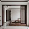 Estética da Canção Conjunto de Bolsas Yakou Linha Nova Janela de Treliça Pequena de Madeira Maciça Chinesa Moldura de Janela Hall de Entrada Divisória de Sala de Estar Decoração Chinesa