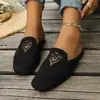 Sandálias Francesas de Verão Tecidas à Mão para Mulheres Sandálias Romanas Vazadas para Mulheres Sapatos Rasos Sapatos Frescos Fábrica de Dongguan