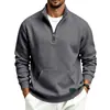 Comercio exterior transfronterizo otoño e invierno resistente al frío al aire libre polar cálido para hombre holgada casual deportiva talla grande sudadera con capucha y cremallera