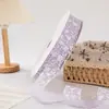 Cinta de Copo de Nieve con Borde Ondulado de 5 cm, Cinta de Gasa de Copo de Nieve, Accesorios para el Cabello, Moño, Accesorios para la Ropa, Decoración de Cajas de Regalo, Cinta Hueca