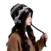 Chapéu de Tricô Casual Espesso Moda Outono e Inverno Chapéu de Lã Estilo Coreano Feminino Chapéu Quente para Proteção das Orelhas ao Ar Livre