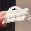 Pulseira de Zircônia Flor Pérola Imitação Contas Estilo Francês Luxo Leve, Pulseira Exquisita e de Alto Padrão, Joia de Moda de Nicho para Mulheres