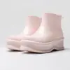 Zapatos de Lluvia Transfronterizos que Aumentan la Altura para Mujer, Suela Suave, Cómodos, Versátiles, Zapatos de Agua, Coreanos, Dopamina, de Goma Antideslizante para Mujer