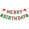 Banners de Natal Personalizados, Decorações de Festa para Sala de Aula, Guirlandas, Letras para Centro Comercial de Jardim de Infância, Bandeiras de Feltro de Rena