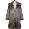 CI Transfronterizo F0839 Abrigo de Piel Sintética para Hombre Europeo y Americano de Otoño e Invierno, Abrigo de Piel Sintética de Zorro, Cálido y Resistente al Frío
