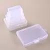 Caja de almacenamiento rectangular transparente de plástico PP para organización de documentos y recibos transfronterizos, joyero, tarjetero y caja de almacenamiento para papelería