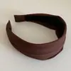 Faixa de Cabeça Retro de Aba Larga Estilo Coreano para Uso Diário, Faixa de Cabelo de Alta Pressão para Franja, Acessório de Cabelo de Alta Qualidade