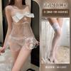 Love Lencería Camisón Sling de Lazo Tul Transparente Pijama Sexy Ropa Emocional Divertida para Mujer