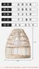 Moderno luz de luxo iluminação nórdico japonês rattan lustre abajur criativo decorativo abajur tecido à mão fábrica