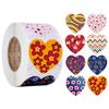 Fabricante Oferta al por mayor Autoadhesivas Coloridas en Forma de Corazón Día de San Valentín Boda Fiesta Decoración Pegatinas Etiquetas