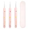 Set de Pinzas para Celulitis para Eliminar Puntos Negros, Pinzas de Poros de Alta Precisión Ultra Finas, Pinza para Espinillas de Acero Inoxidable Mismo Estilo que Salón de Belleza