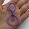 Liga de Zinco Cor Pintura Eletrostática Fecho Lagosta Conjunto de Três Peças Chaveiro Cor Doce Acessórios Pingente DIY Em Estoque Atacado