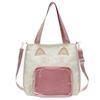 Bolsa de Dolor de Gato Lindo, Bolsa de Moda, Dulce Bolsa Bidimensional Transparente Cruzada de un Hombro, Bolsa de Tutoría para Estudiantes