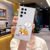 Funda Protectora para Samsung S24Plus Perro Corgi Lindo Lindo de Dibujos Animados Galaxy S23Fe Teléfono Móvil Anti-Caída Funda Suave