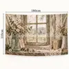 Tela de Fondo Artística Retro Más Vendida Transfronteriza Floral Nostálgico Viaje Estudio Fotografía Fiesta Decoración de Pared