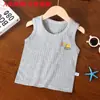 Paquete de 2 Chalecos de Algodón para Niños, Chalecos Unisex de Verano para Proteger la Barriga del Bebé, Set de Dos Piezas de Algodón Puro Transpirable sin Costuras Clase A
