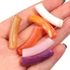 Tubo Curvo Acrílico Color Único Color Mixto Cuentas Tubulares DIY Collar Joyería para Manos Collar Pasador Joyería Accesorios Al por Mayor Cuentas Sueltas