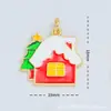 Venta directa del fabricante: Caja de regalo de Navidad de 18 quilates con microincrustaciones de cobre, accesorios de colgante con goteo de aceite, accesorios para pulsera y collar, accesorios para DIY
