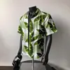 Camisa de Flores Estilo Retro Hong Kong Manga Corta Playa Hawái Isla Tailandia Ropa de Hombre Ropa de Playa para Hombre Camisa de Hombre
