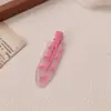 Grampo de Cabelo Rosa Xadrez Sem Costura para Meninas, Presilha para Franja, Presilha Lateral, Grampo de Cabelo da Moda, Grampo de Cabelo, Presilha de Peça Única, Acessório de Cabelo Estilo Preppy