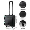 Bolsa de Maquiagem com Haste de Puxar Estojo de Maquiagem para Maquiadores Tecido Oxford Estojo de Maquiagem com Haste de Puxar Grande Capacidade Portátil Estojo de Armazenamento para Tatuagem Nail Art Maquiagem