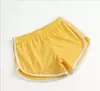Shorts Esportivos de Exportação Europeia e Americana 2024 Feminino para Casa Casual Cor Pura Moda Yoga Calças de Praia Cor Doce Hot Pants