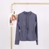 Jaqueta com Capuz Lulu em Estoque com Etiqueta, Entrega Direta, Roupa para Corrida e Yoga, Cardigan Esportivo Slim-Fit com Zíper
