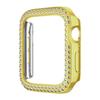Estuche para reloj Apple con diamantes de doble fila galvanizados sin película Estuche protector para iWatch Estuche protector para Apple Watch