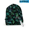 Mochila Estampada en 3D de Moda Casual Diaria para Estudiantes de Verano 2021 Amazon Cross-borDer con Patrón de Hojas Nuevas