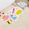 Fabricante Desenho Animado Tapete Antiderrapante para Banheiro Tapete de Chão Impermeável Antiderrapante para Vaso Sanitário Oval PVC Tapete de Banho para Crianças