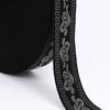 Banda elástica de jacquard de seda dorada y plateada de 4 cm y 5 cm en stock, fabricantes de ropa, faldas, accesorios de cintura, goma de nailon de imitación.