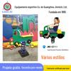 PE Board Truck Outdoor Spring Rocking Mohai Lion Crocodile Dolphin Rocking Music Animal Shape Equipamento de diversão Gangorra