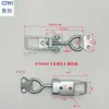 Venta al por mayor de fábrica acero inoxidable 304 hierro galvanizado abrazadera ajustable clip de bloqueo hebilla hebilla de caja tensor rápido