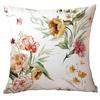 Funda de Almohada Estilo Chino Flores y Hojas Verdes Fabricante Venta al por Mayor Flores y Hojas Cojín de Sofá Funda para Cojín de Asiento Amazon