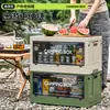 Caixa de Armazenamento para Camping, Caixa de Armazenamento para Camping de Carro, Organizador de Porta-Malas de Carro, Caixa de Armazenamento Dobrável Grande para Exterior