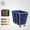 Carro de recogida de ropa sucia de acero inoxidable grueso para servicio de habitaciones de hotel, con cesta cónica